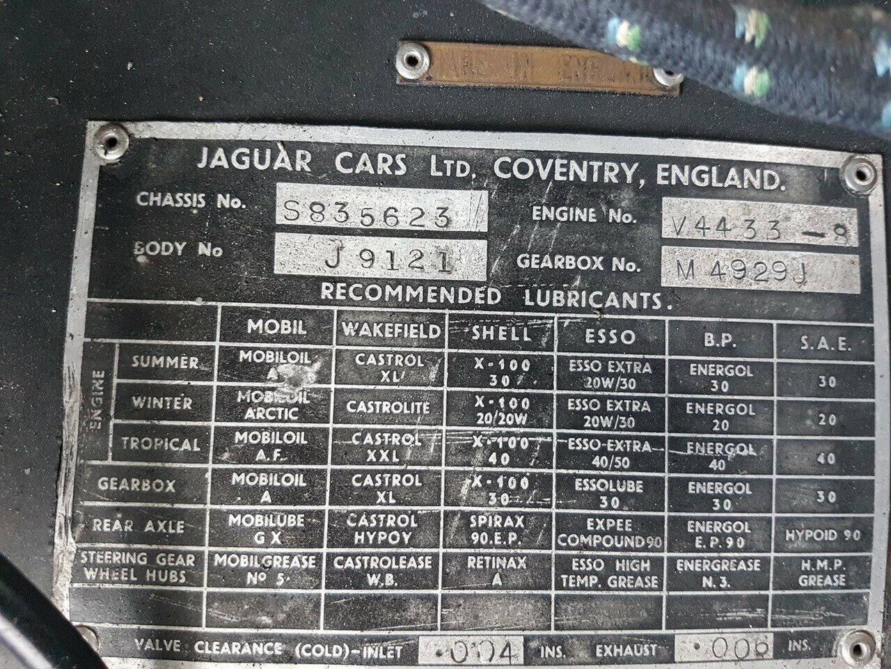 1959 JAGUAR XK150 MANUAL 2D COUPE