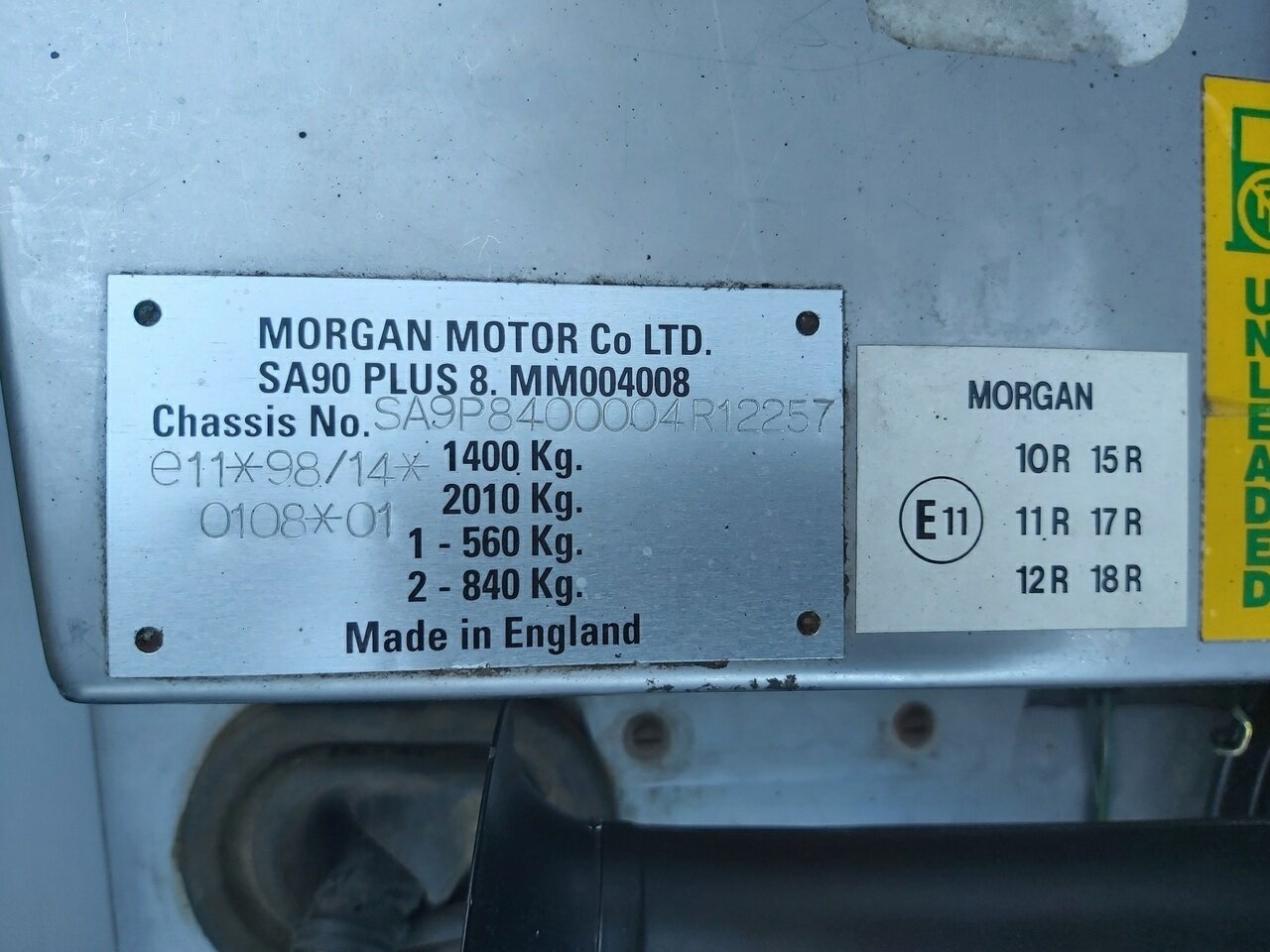 2000 MORGAN PLUS EIGHT ROADSTER