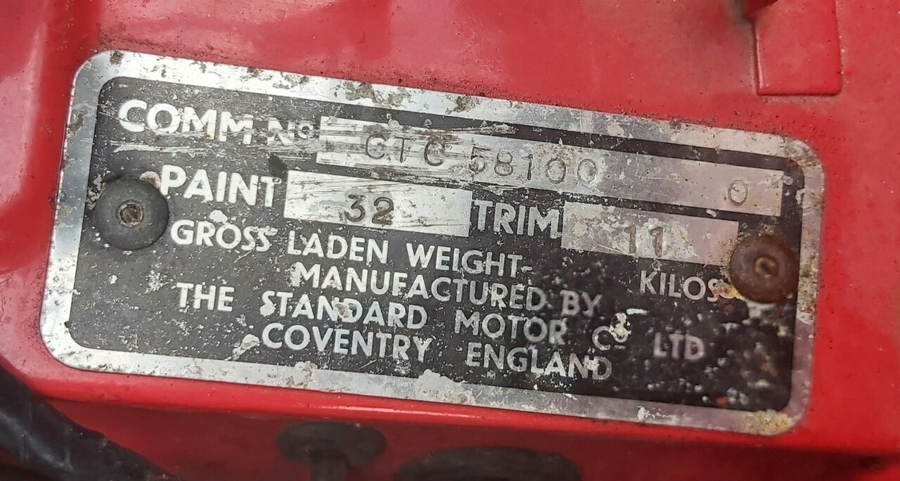 1967 TRIUMPH TR 4A 4 SP MANUAL 2D SPORTS