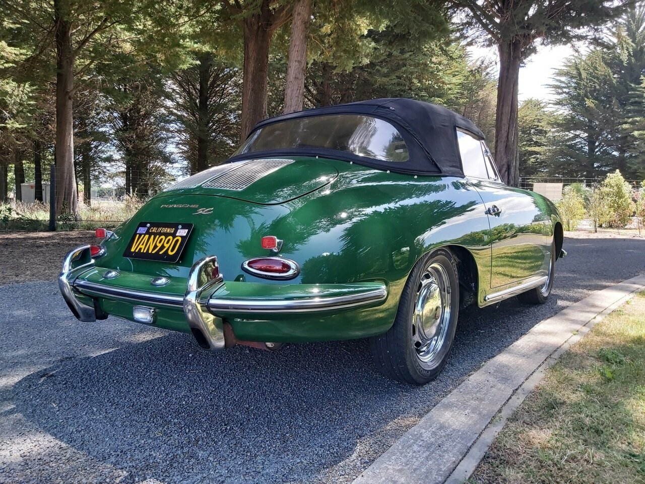 1965 PORSCHE 356 SC 4 SP MANUAL 2D CABRIOLET