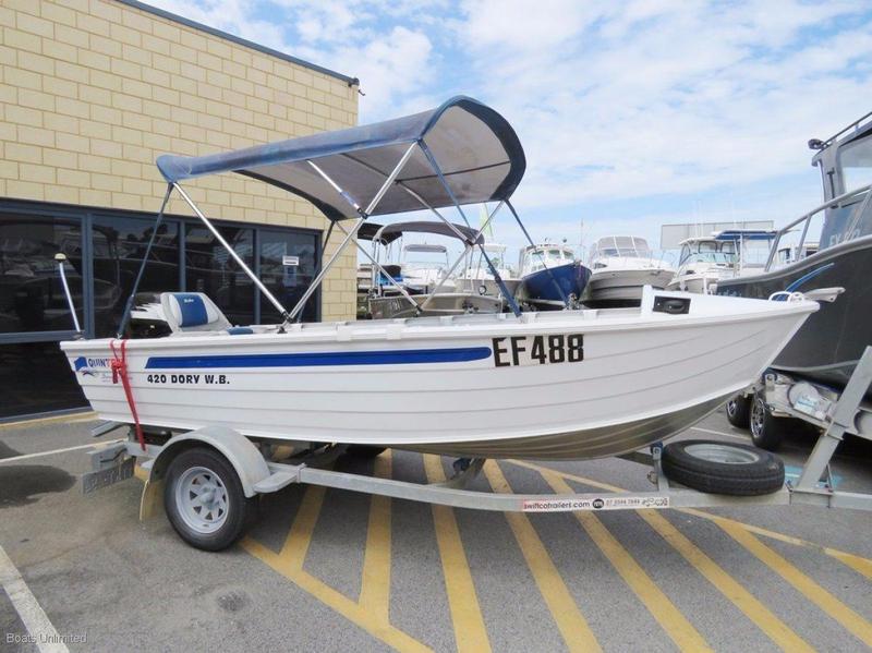 Quintrex 420 Dory Wide Body GREAT FIRST BOAT STURDY N SAFE AND EASY TO HANDLE