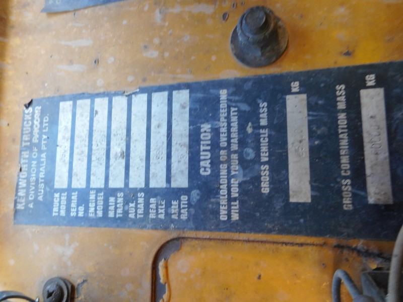 1983 KENWORTH C500 Kenworth C500 Prime Mover C500 Truck