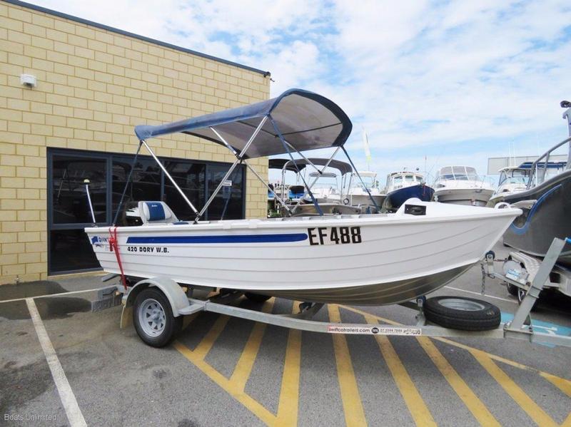 Quintrex 420 Dory Wide Body GREAT FIRST BOAT STURDY N SAFE AND EASY TO HANDLE