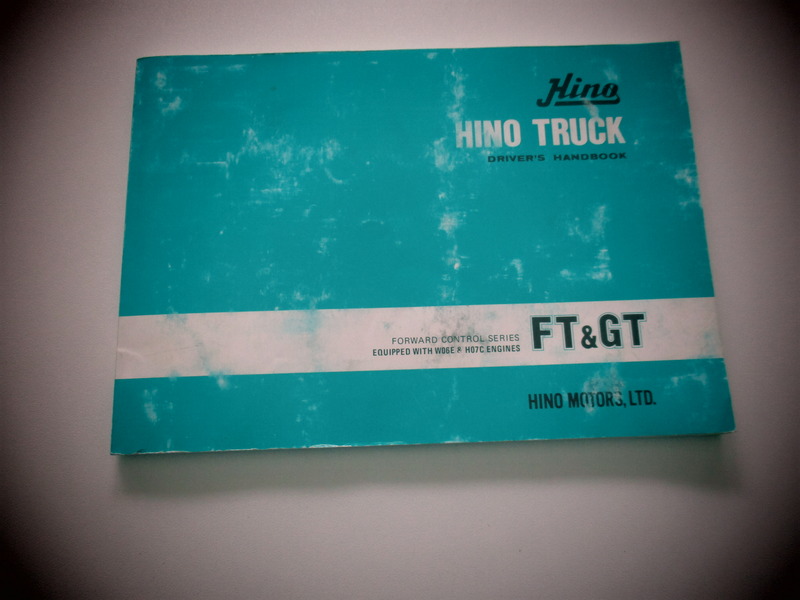 HINO FG & GT OWNER MANUAL