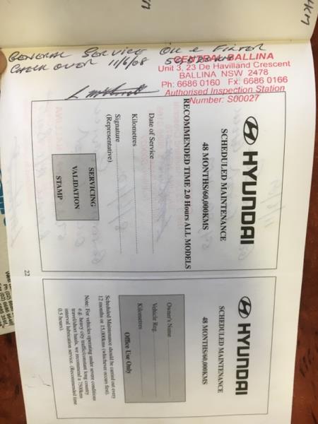 2000 HYUNDAI ACCENT GLS LC