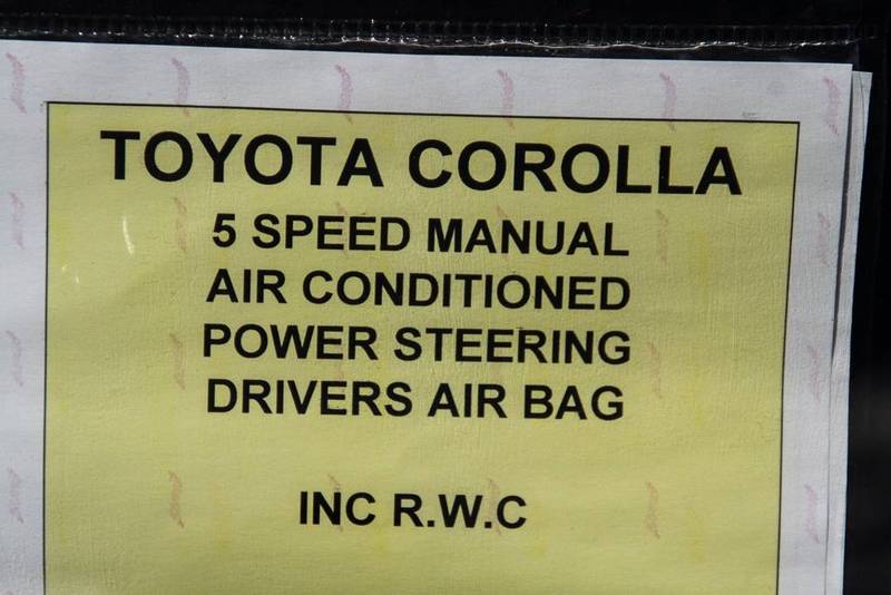 2002 TOYOTA COROLLA ASCENT ZZE122R