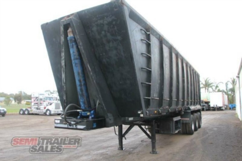 2002 SAMS Semi Scrap Semi Tipper Trailer