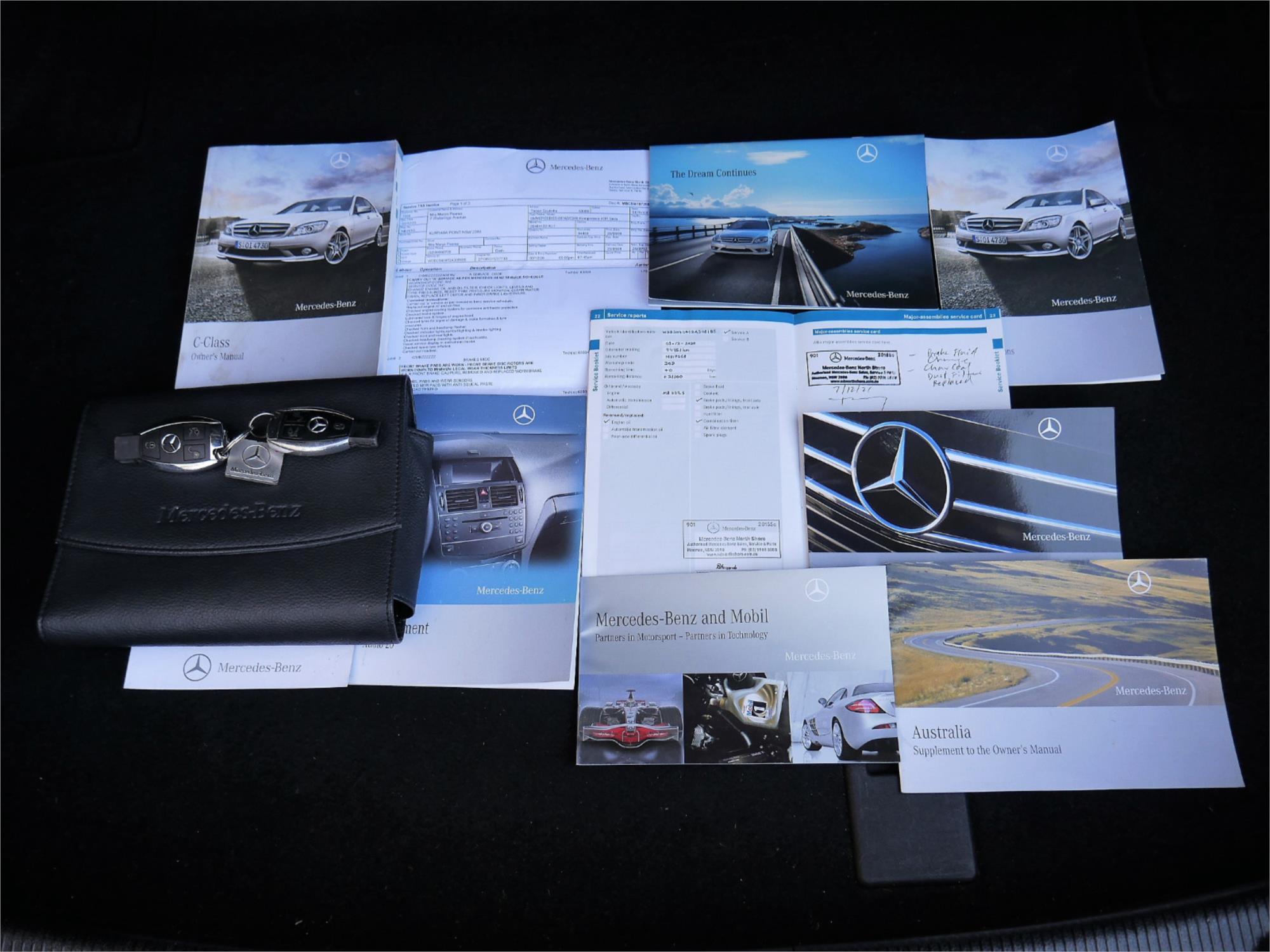 2009 MERCEDES-BENZ C200 W204 KOMPRESSOR AVANTGARDE 5 SP AUTOMATIC TIPSHIFT 4D SEDAN