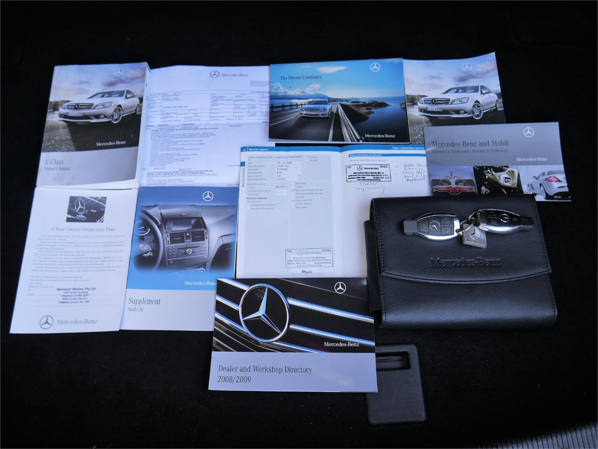 2009 MERCEDES-BENZ C200 W204 KOMPRESSOR AVANTGARDE 5 SP AUTOMATIC TIPSHIFT 4D SEDAN