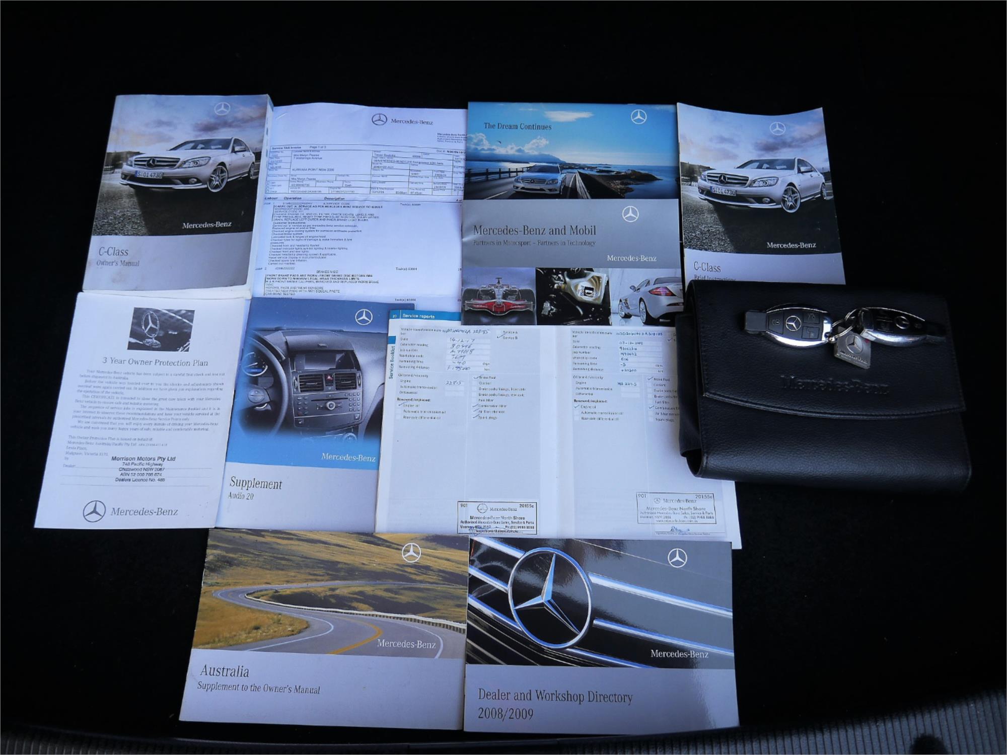 2009 MERCEDES-BENZ C200 W204 KOMPRESSOR AVANTGARDE 5 SP AUTOMATIC TIPSHIFT 4D SEDAN
