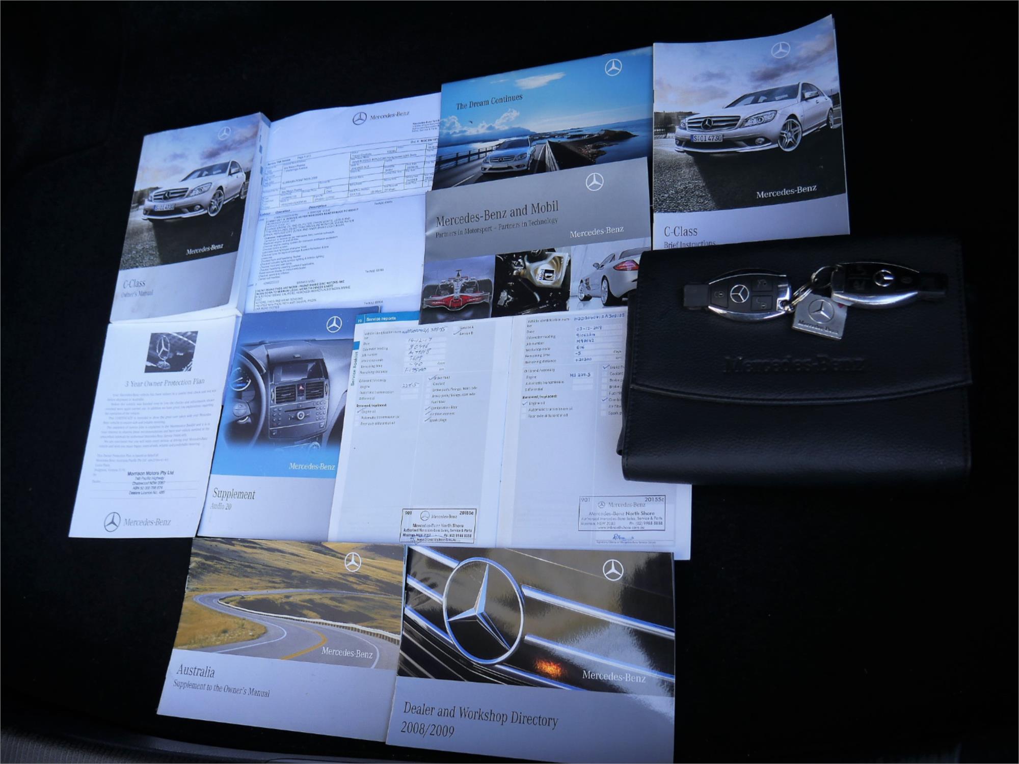 2009 MERCEDES-BENZ C200 W204 KOMPRESSOR AVANTGARDE 5 SP AUTOMATIC TIPSHIFT 4D SEDAN