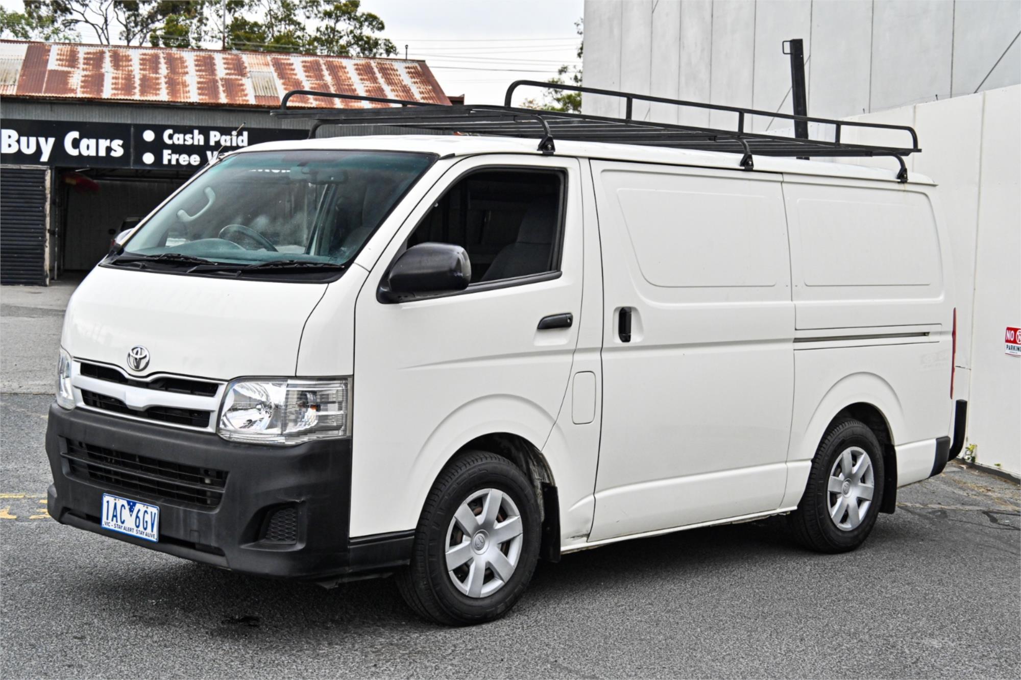 2013 TOYOTA HIACE KDH201R MY12 UPGRADE LWB 5 SP MANUAL 4D VAN