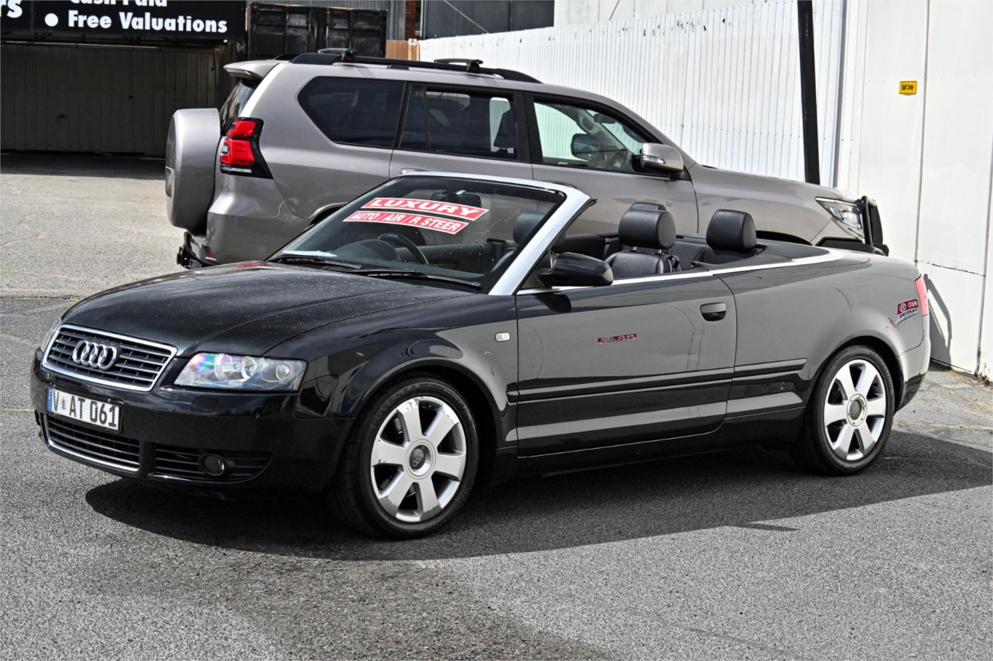 2004 AUDI A4 B6 CABRIOLET CVT MULTITRONIC 6 SPEED 2D CABRIOLET