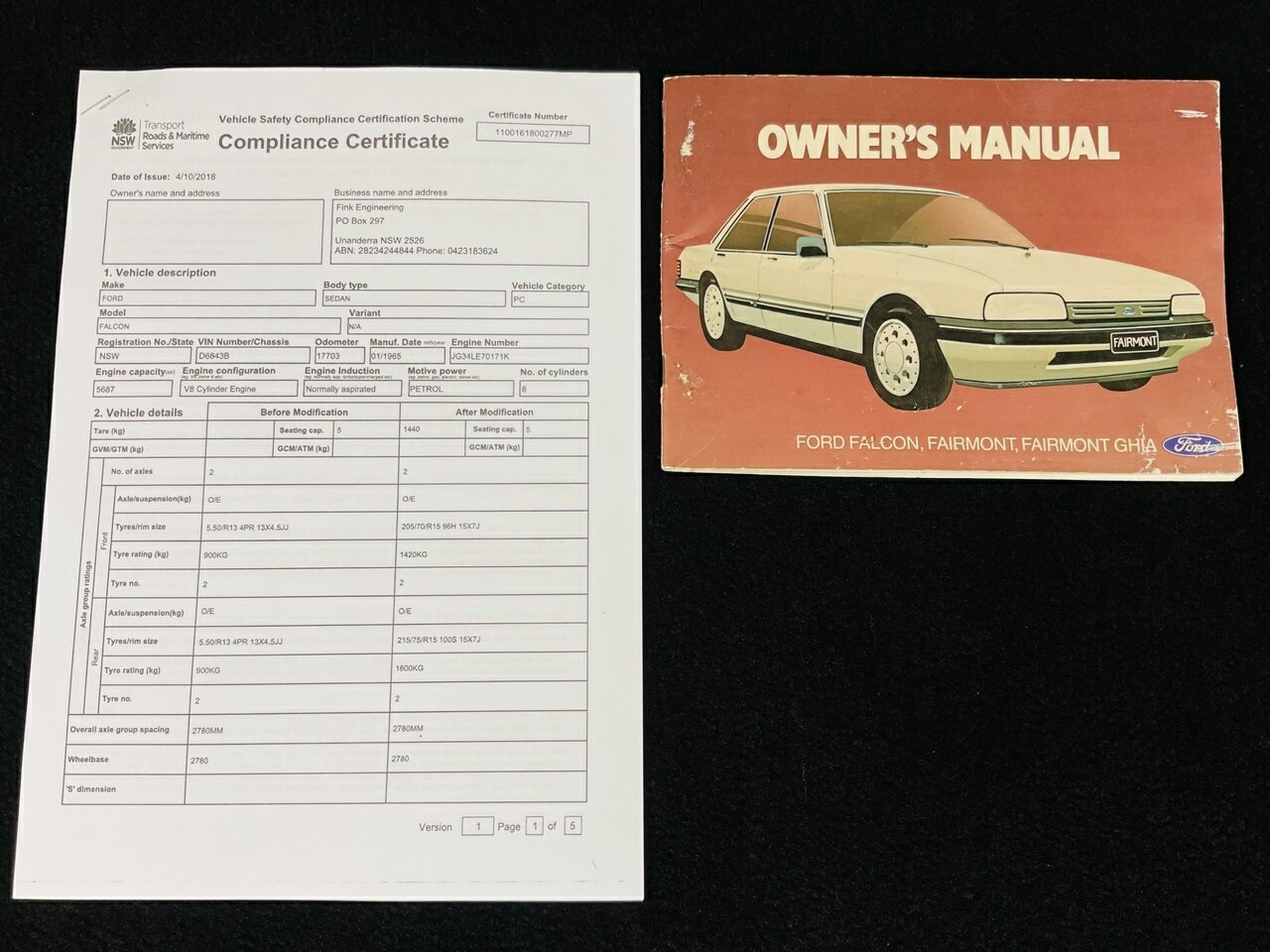 1985 FORD FALCON XF S-PACK 3 SP AUTOMATIC 4D SEDAN