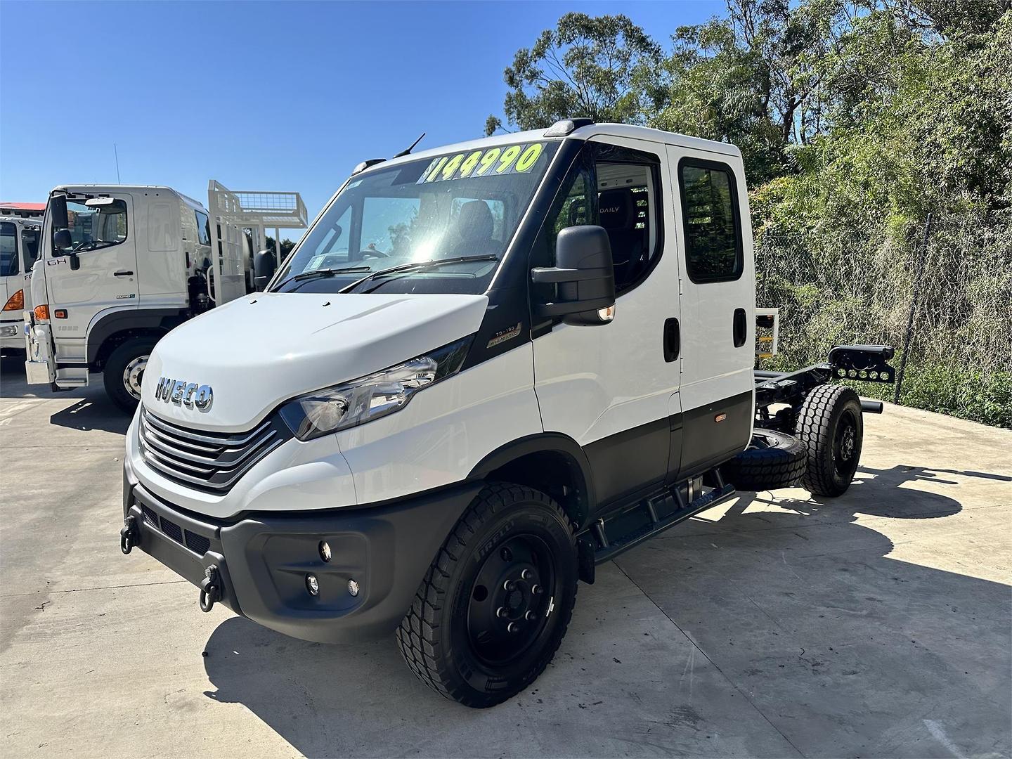 2023 IVECO DAILY MY18 70S18H 4x4 SRW (WB3780) 7.0t 8 SP AUTO + DOUBLE OD CREW C/CHAS