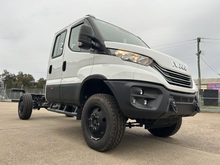 2023 IVECO DAILY MY18 70S18H 4x4 SRW (WB4175) 7.0t 8 SP AUTO + DOUBLE OD CREW C/CHAS