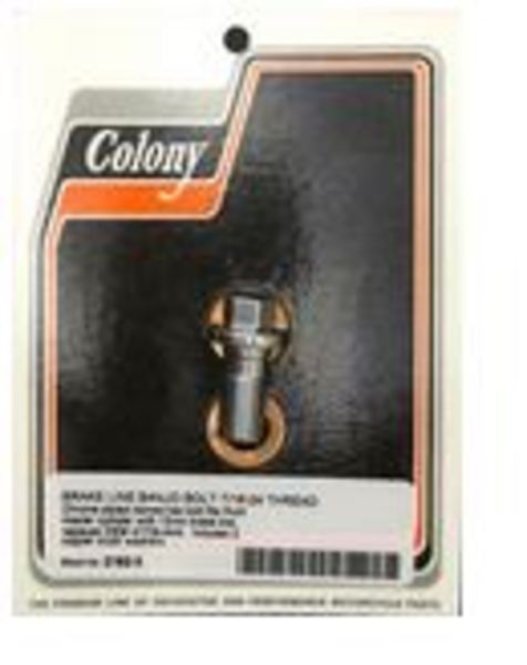 BRAKE LINE BANJO BOLT CHROME PLATED Colony Motorcycle Parts PART # 2192-3