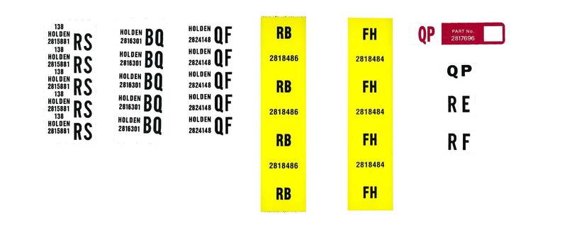 SUPPLEMENTARY DECAL KIT HQ V8 PREMIER / LS