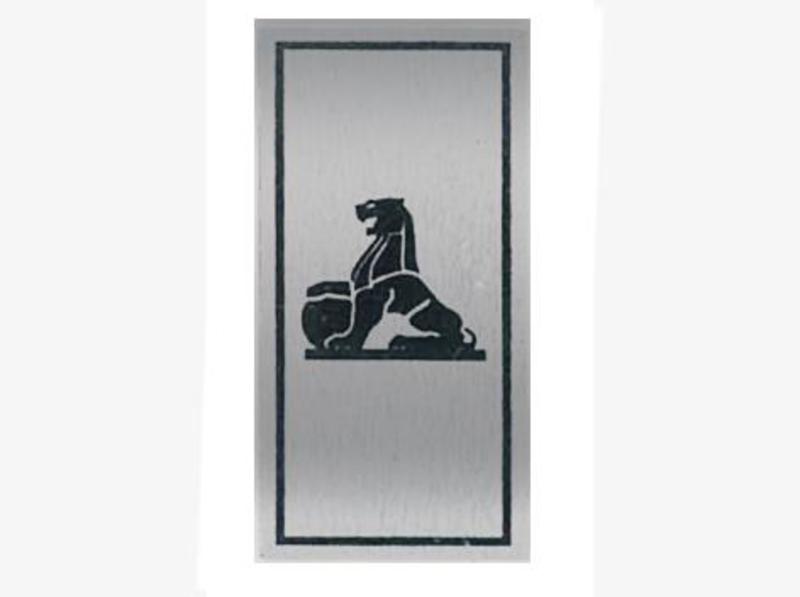 BADGE CONSOLE INSERT HT HG GTS WITH LION SILVER