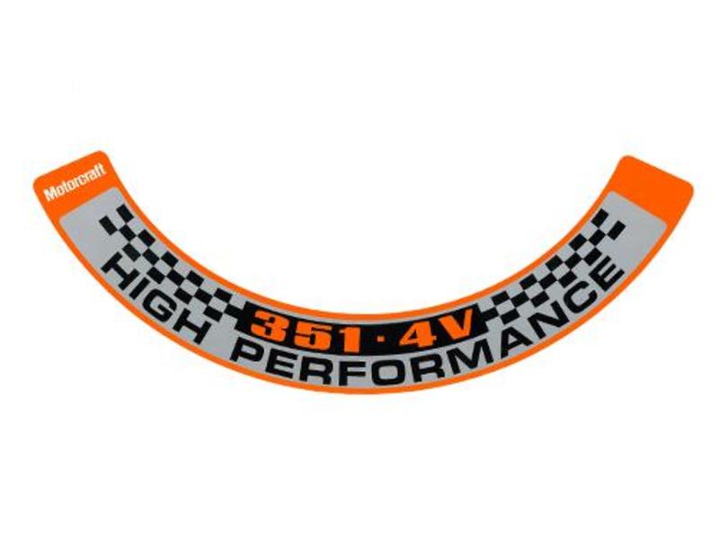 DECAL XA XB AIR CLEANER "351 4V V8"