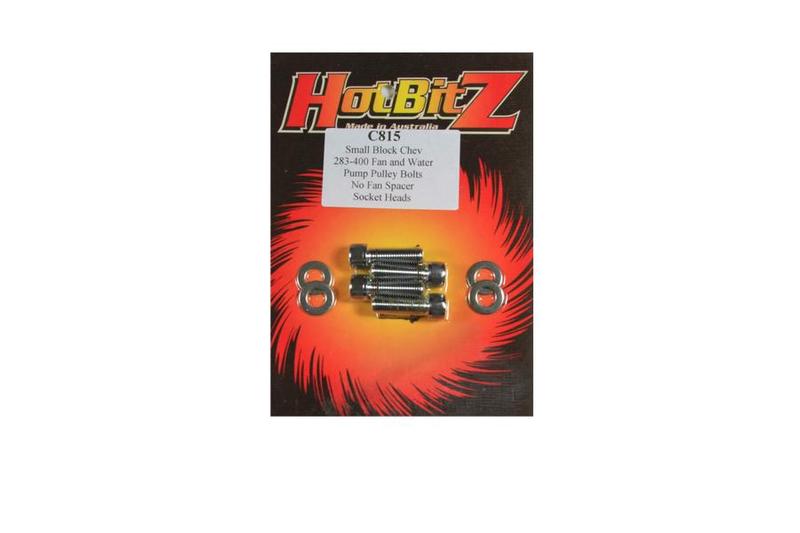 BOLT SET CHROME FAN/WATER PUMP SB CHEV