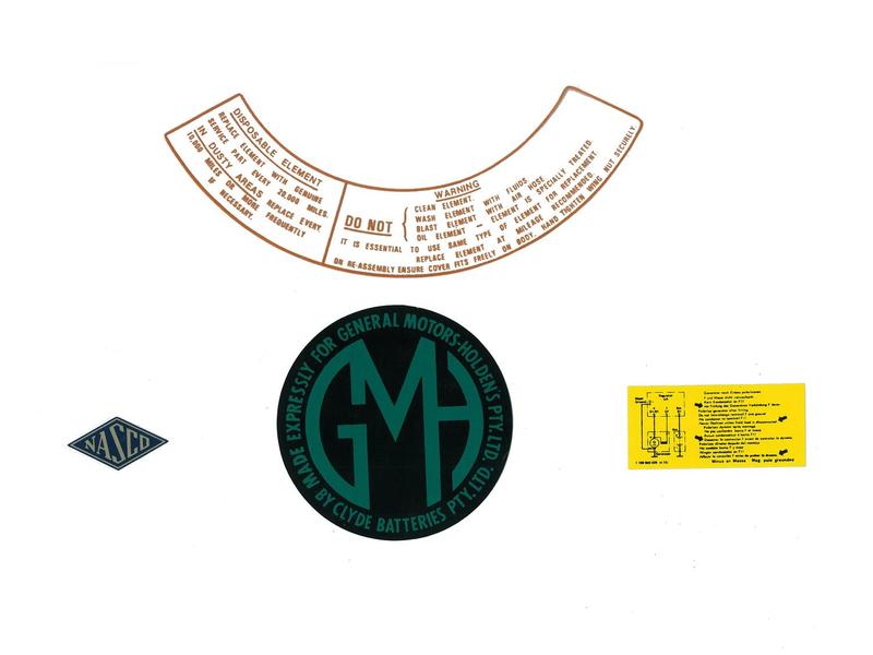 ENGINE BAY DECAL KIT EK