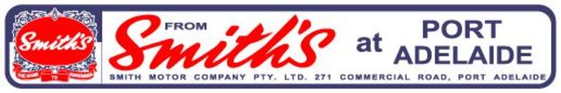 DEALER DECAL SMITHS OF PORT ADELAIDE