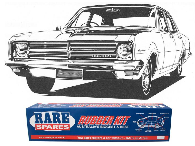 BODY RUBBER KIT HK KINGSWOOD SEDAN BASIC