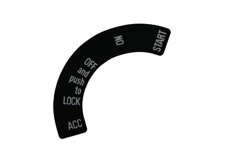 DECAL IGNITION XY ZD 72