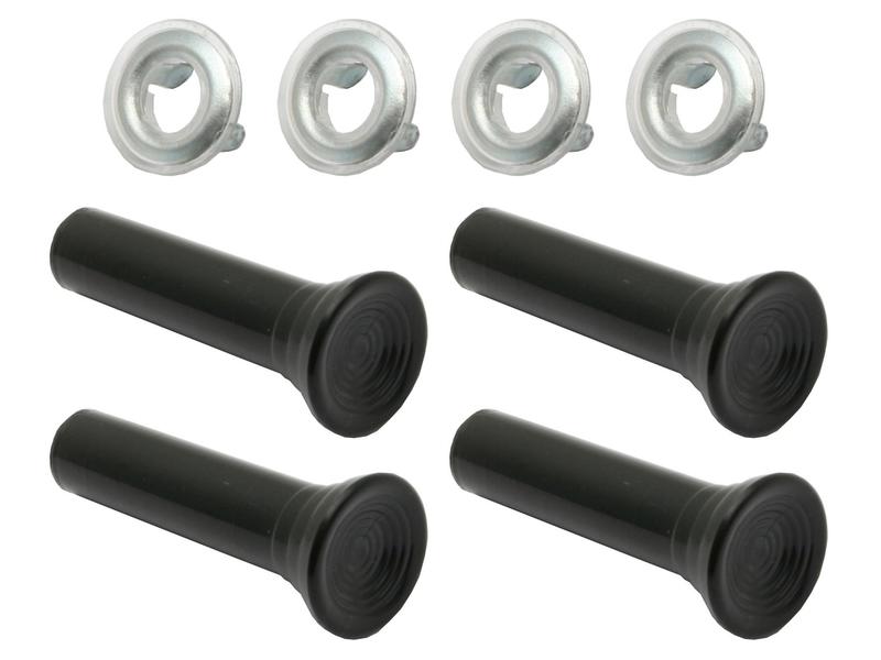 DOOR LOCK KNOB KIT (4) BLK HK-WB LC LH-UC INC FERR