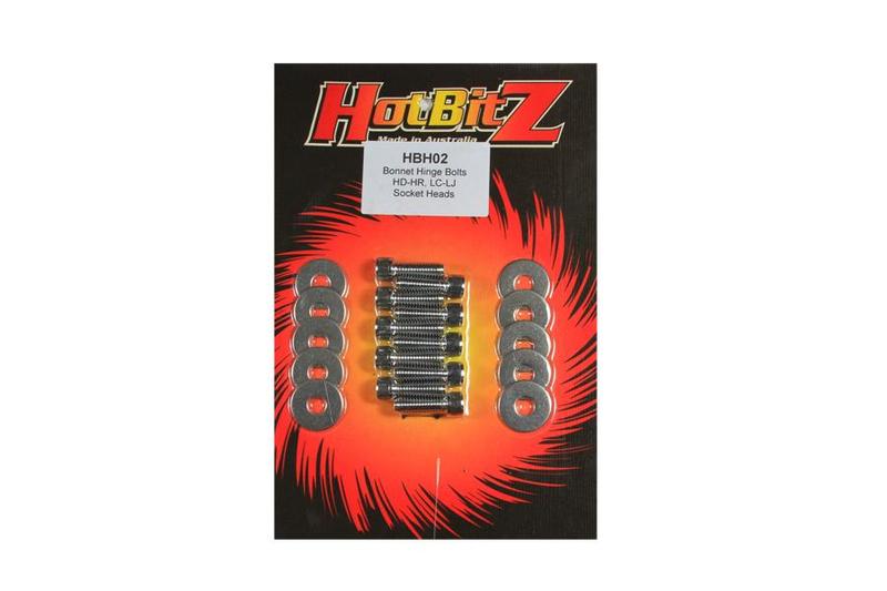 BOLT SET CHROME BONNET HINGE HD-HR LC-LJ