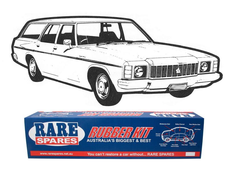 BODY RUBBER KIT HJ HX HZ WAGON (CHAMOIS PINCHWELD)