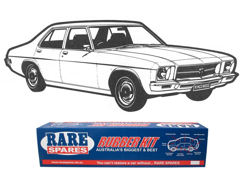 BODY RUBBER KIT HQ SEDAN (CHAMOIS PINCHWELD)