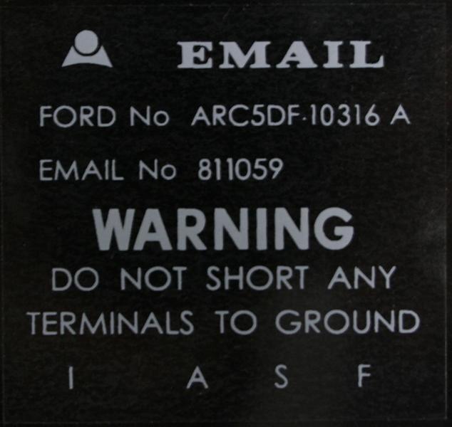 REGULATOR DECAL (EMAIL) XR ZA