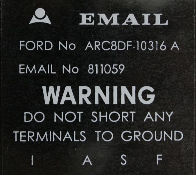 REGULATOR DECAL (EMAIL) XT ZB