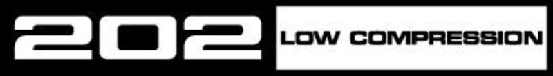"202 LOW COMPRESSION" ROCKER COVER DECAL HQ