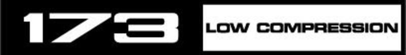 DECAL ROCKER COVER "173 LOW COMPRESSION"