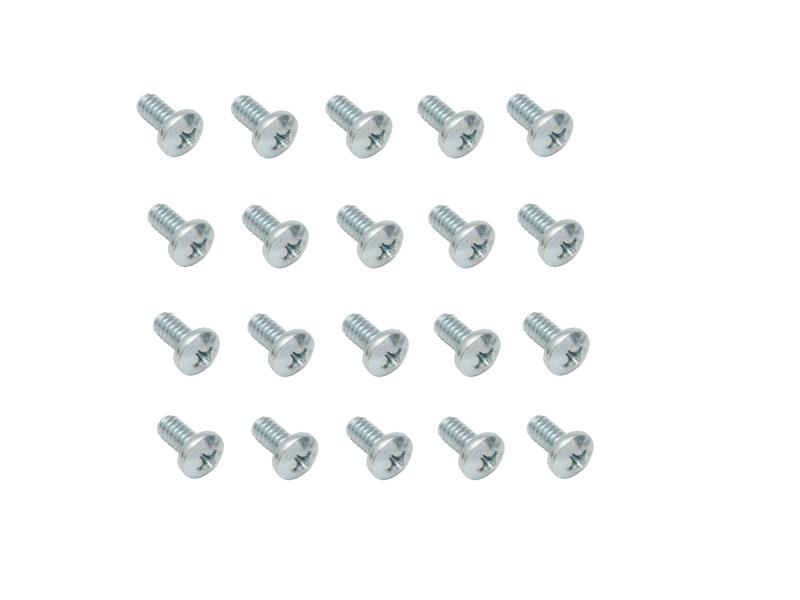 SCREW 1/4"x3/4" BSW PHILLIPS PAN HEAD ZINC 20 PC