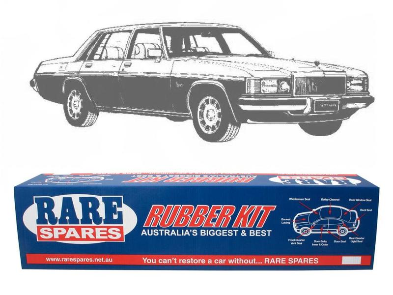 BODY RUBBER KIT WB STATESMAN BLACK PINCHWELD