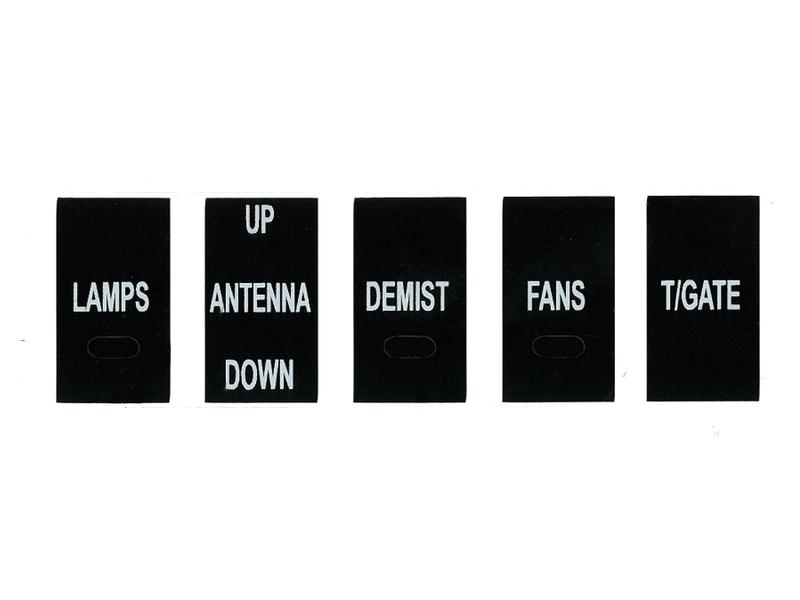 SWITCH DECALS ORIGINAL FONT ON BLACK HJ-HZ, LH-UC