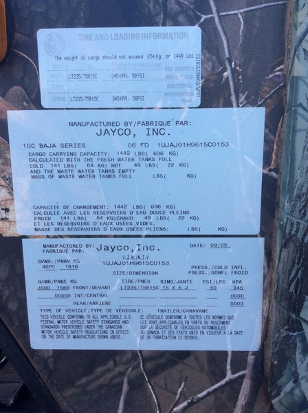 2005 JAYCO BAJA 10C