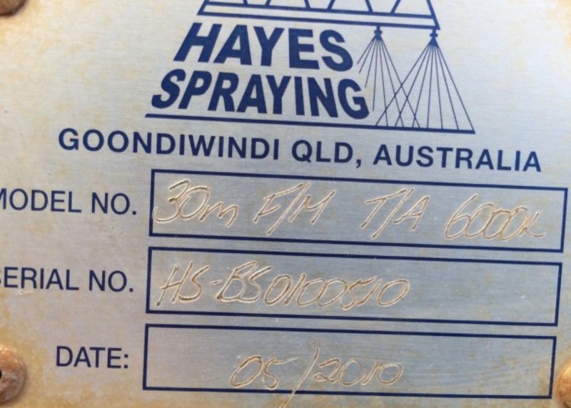Hayes Trailer 6000l Sprayer