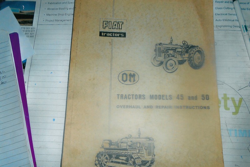 FIAT TRACTORS 45, 50 MODELS WORKSHOP MANUALS