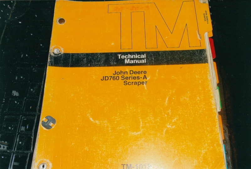 JOHN DEERE JD760 SERIES A SCRAPER WORKSHOP MANUAL