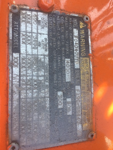 Nissan 4 tonne forklift