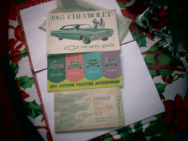 CHEVROLET 1965 OWNER MANUAL,