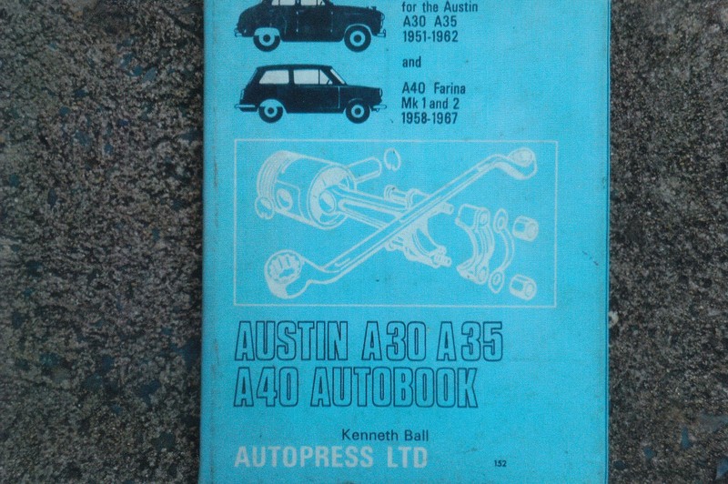 AUSTIN A30, A35, A40 FARINA WORKSHOP MANUAL