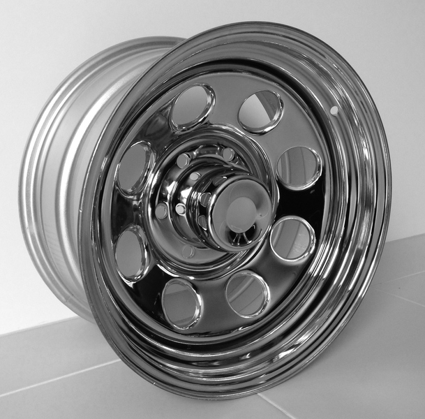 FORD F100 STEEL CHROME WHEELS RIMS 