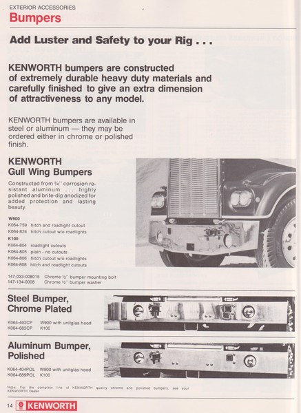 KENWORTH W900/SAR WORKSHOP MANUAL