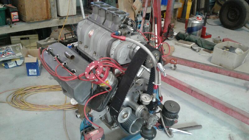 KEITH BLACK 500CI HEMI NITRO ENGINE,